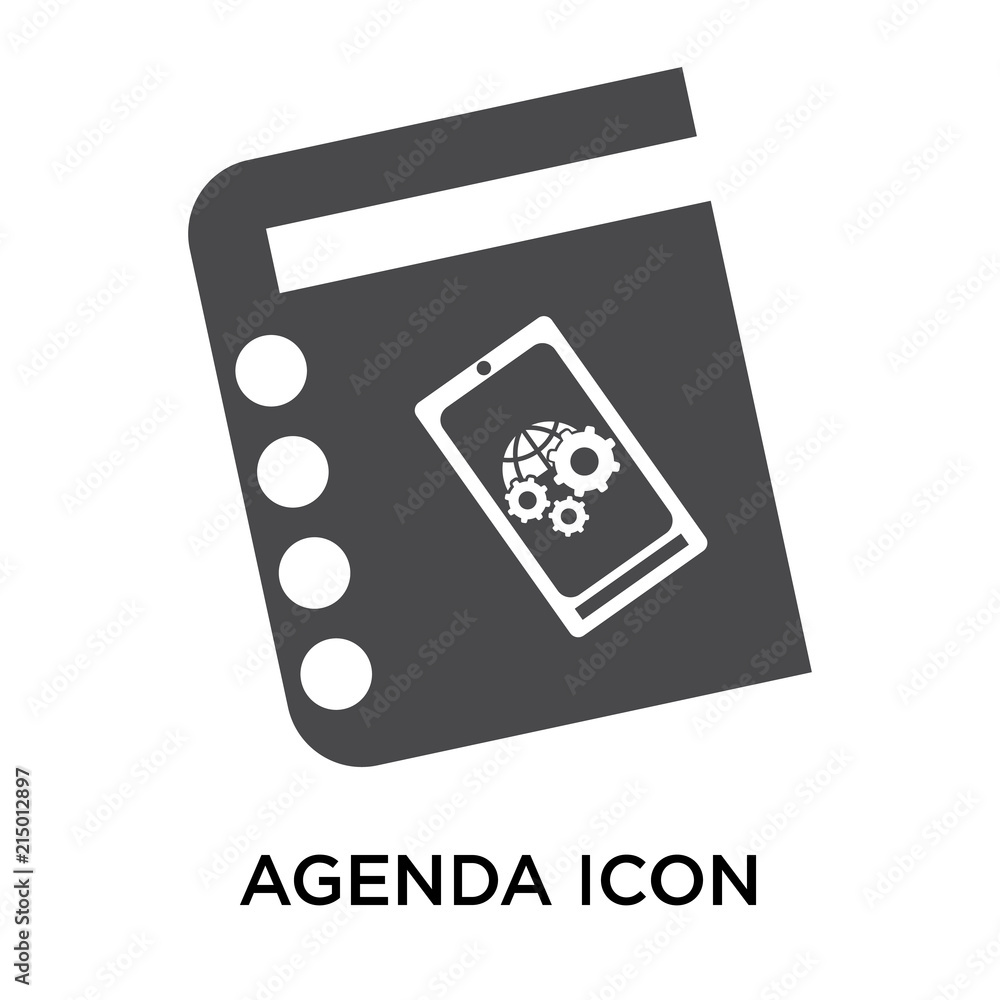 agenda icon on white background. Modern icons vector illustration. Trendy agenda icons agenda icon on white background. Modern icons vector illustration. Trendy agenda icons