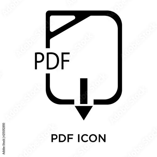 pdf icon isolated on white background. Modern and editable pdf icon. Simple icons vector illustration.