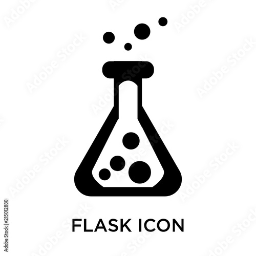 flask icon isolated on white background. Modern and editable flask icon. Simple icons vector illustration.