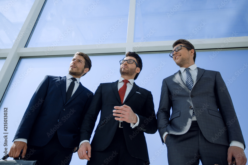 bottom view.a group of confident business peopl bottom view.a group of confident business peopl