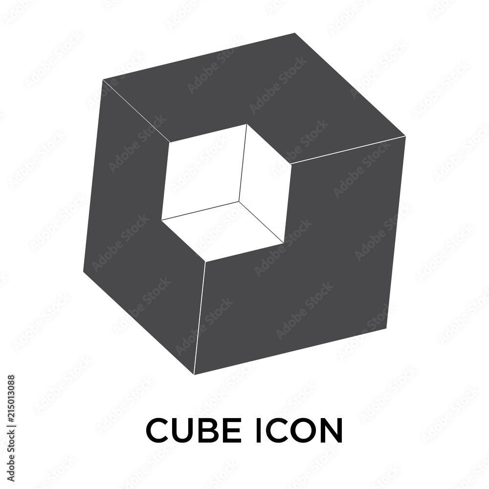 cube icon on white background. Modern icons vector illustration. Trendy cube icons cube icon on white background. Modern icons vector illustration. Trendy cube icons