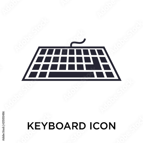 keyboard icon on white background. Modern icons vector illustration. Trendy keyboard icons