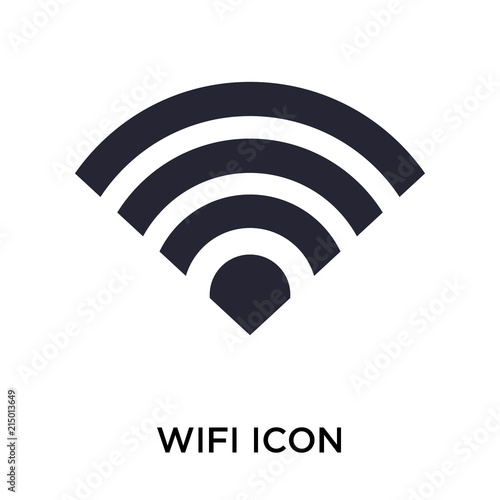 wifi icon on white background. Modern icons vector illustration. Trendy wifi icons