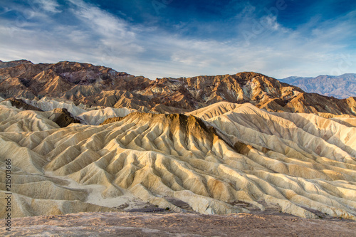 Windswept Rocks at Zabriskie Point at Dawn, Death Valley National Park, California