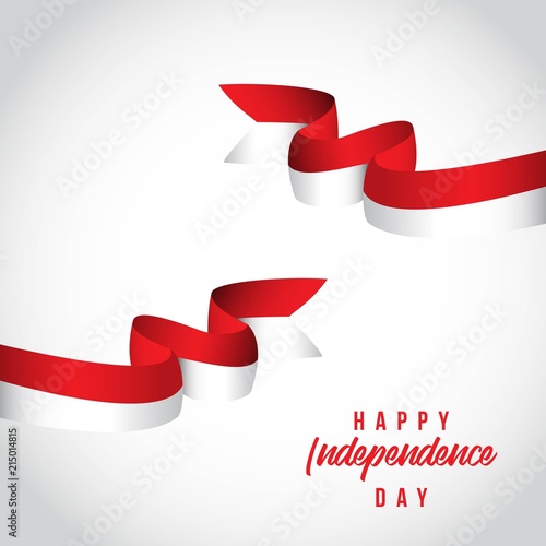 Happy Indonesia Independent Day Vector Template Design Illustration © Tobrono