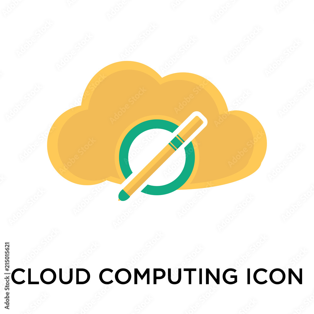 Cloud computing icon vector sign and symbol isolated on white background, Cloud computing logo concept Cloud computing icon vector sign and symbol isolated on white background, Cloud computing logo concept
