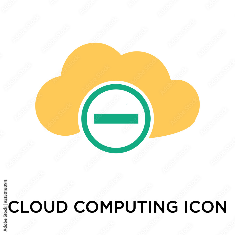 Cloud computing icon vector sign and symbol isolated on white background, Cloud computing logo concept Cloud computing icon vector sign and symbol isolated on white background, Cloud computing logo concept