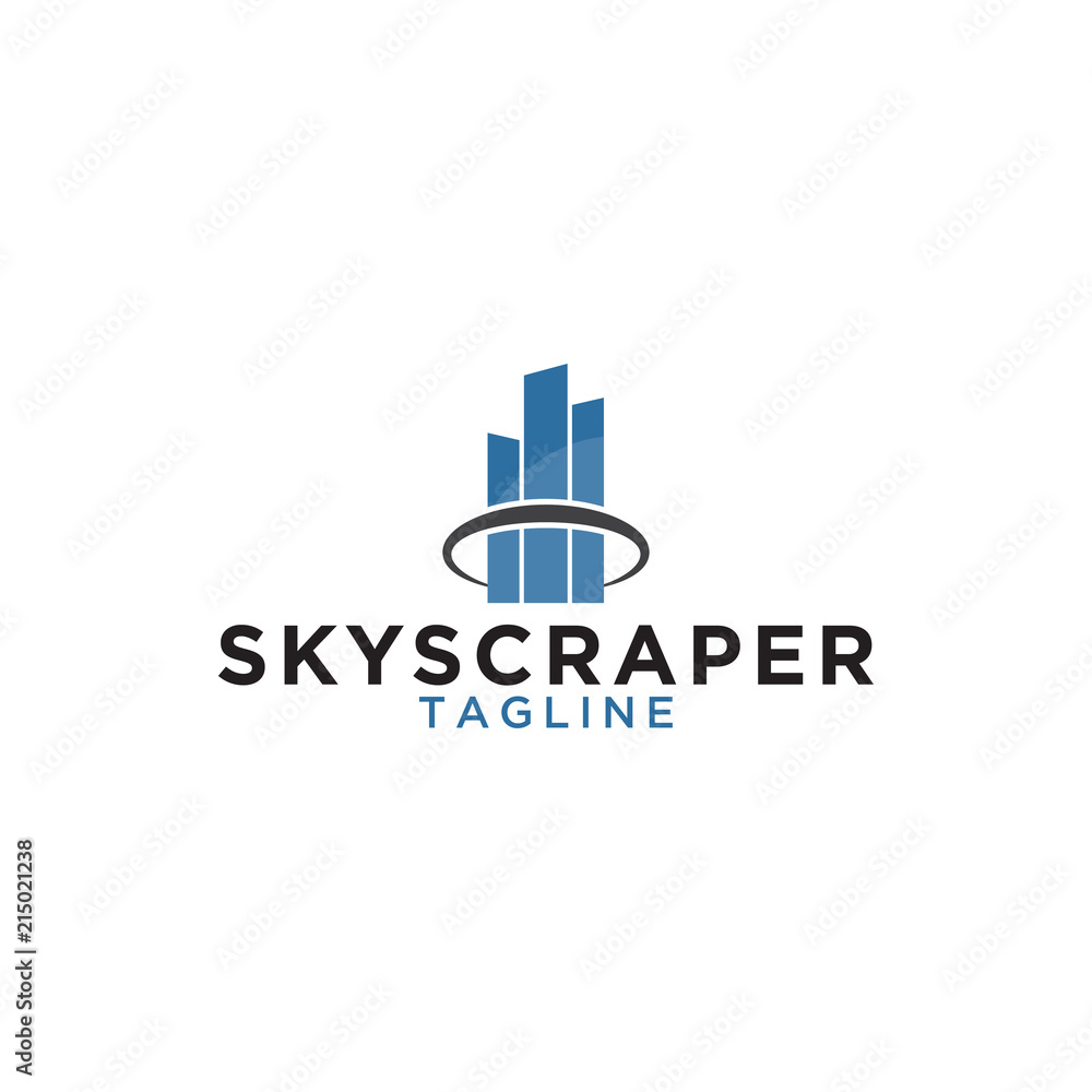 Skyscraper logo design template Skyscraper logo design template