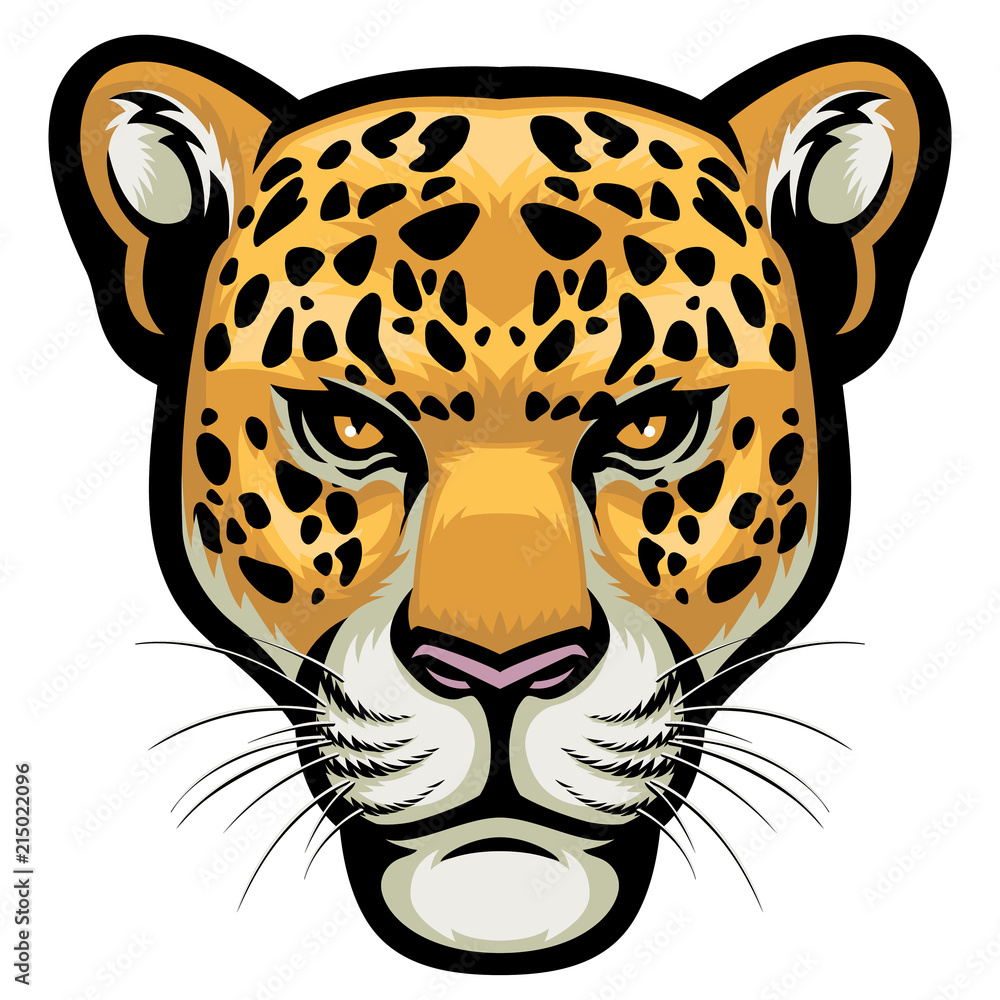 Naklejka premium Leopard Head