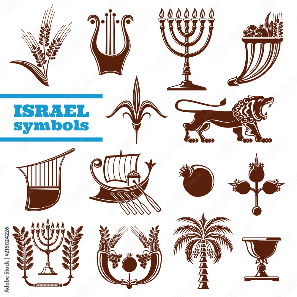 Εκτύπωση καμβά Israel culture, history, judaism religion symbols