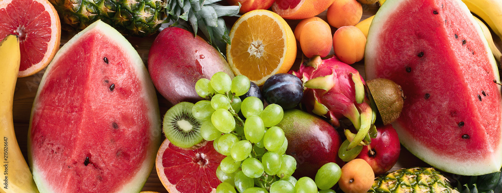Fototapeta Tło zdrowe owoce organiczne.