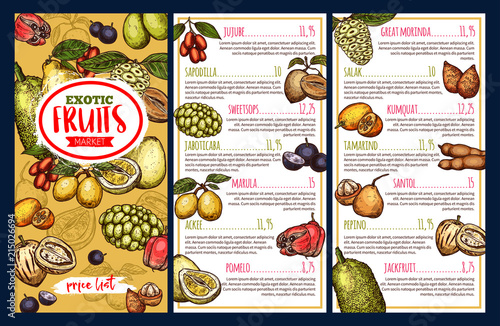Exotic fruits and tropical berries price list