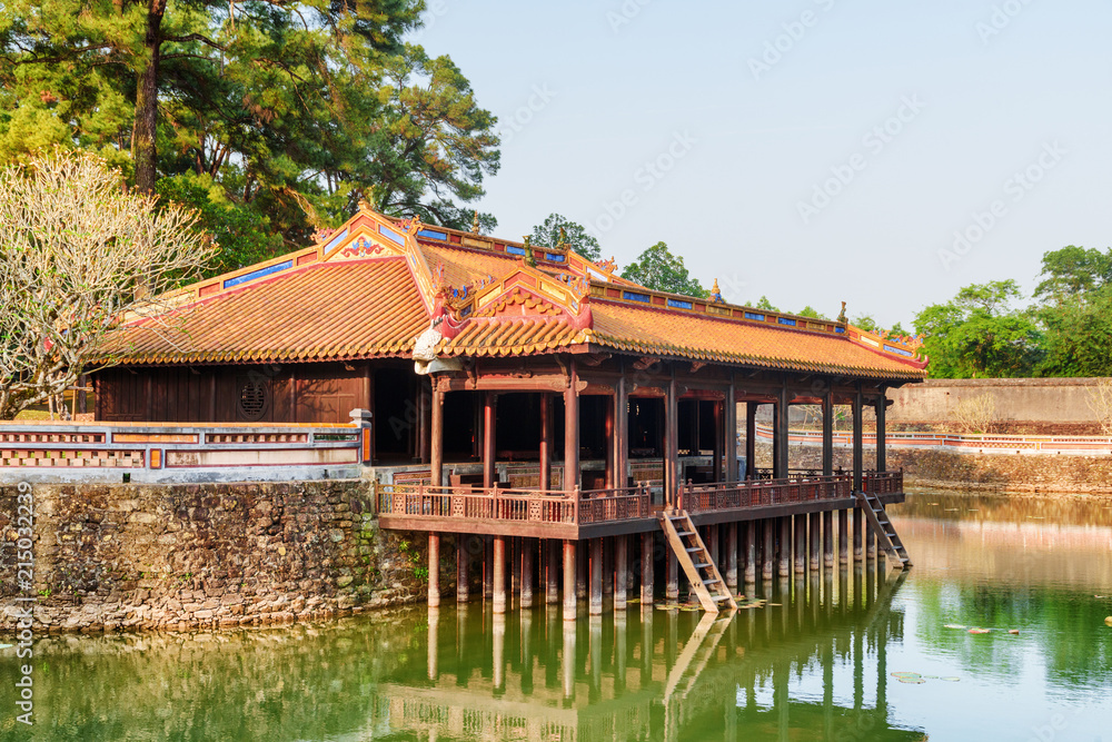 Amazing view of Xung Khiem Pavilion, the Tu Duc Tomb