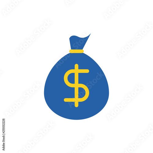 money bag icon vector illustration