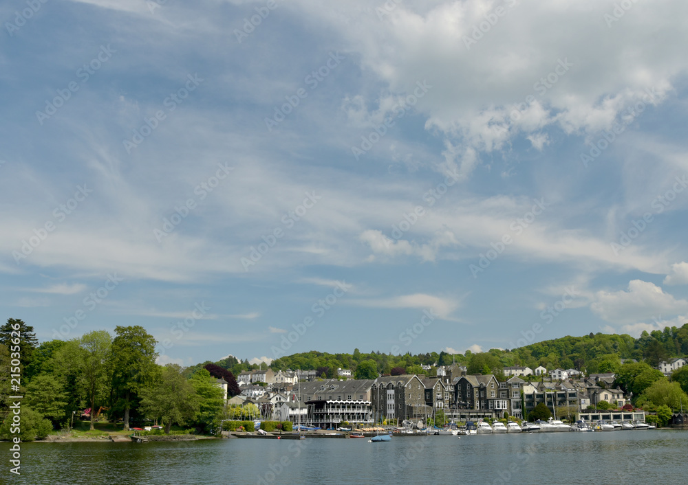 Village of Bowness on shore of Lake Windermere