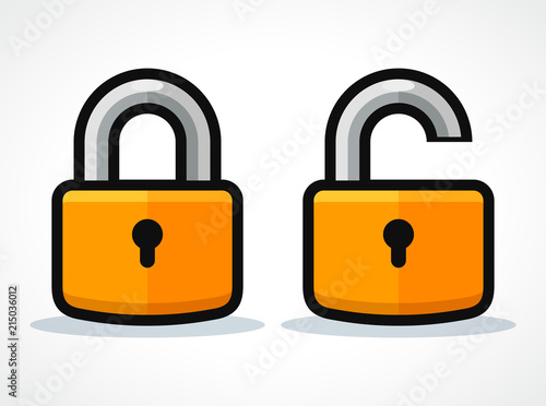 Vector padlocks design icon concept