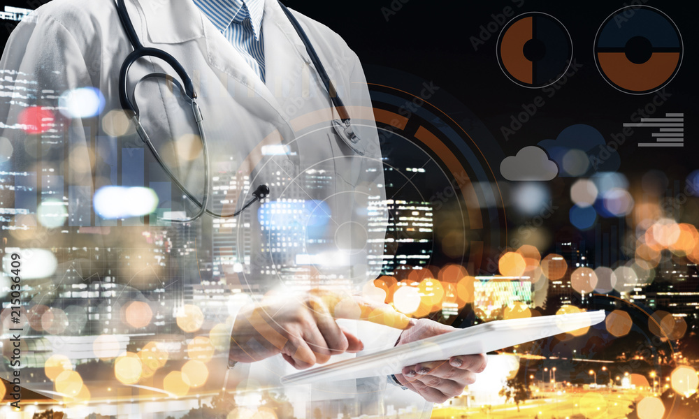 Obraz premium This doctor will protect and save city