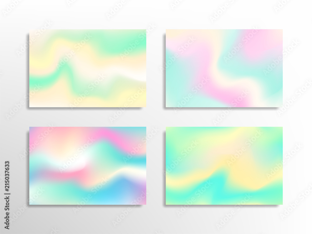 Vector abstract background holographic design.