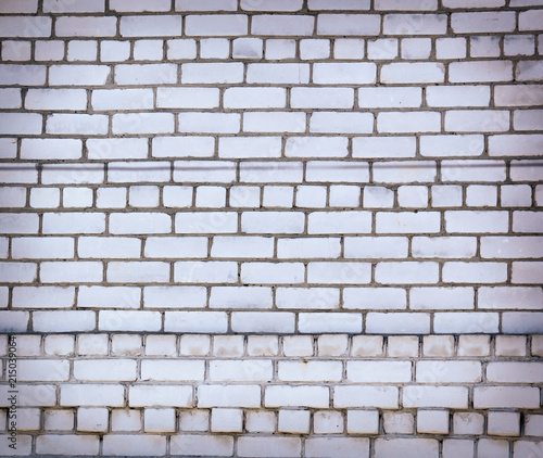 Brick wall in a house under construction