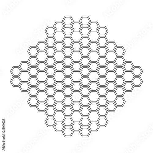 Texture geometrico stratto struttura esagono alveare molecola vettoriale linea arte design gruppi forma