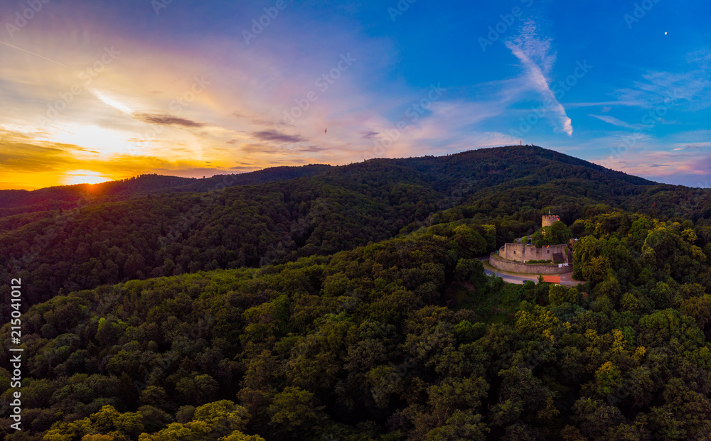 Fototapeta premium Zamek Alsbach Poranny nastrój