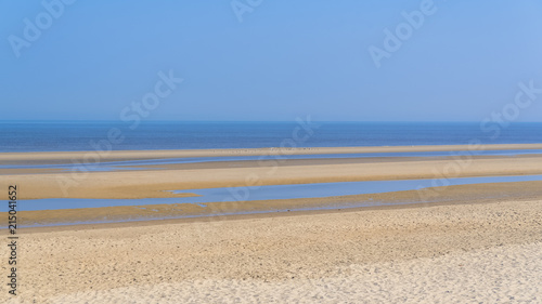 Ostende in Belgium, beautiful beach, panorama in summer
 photo