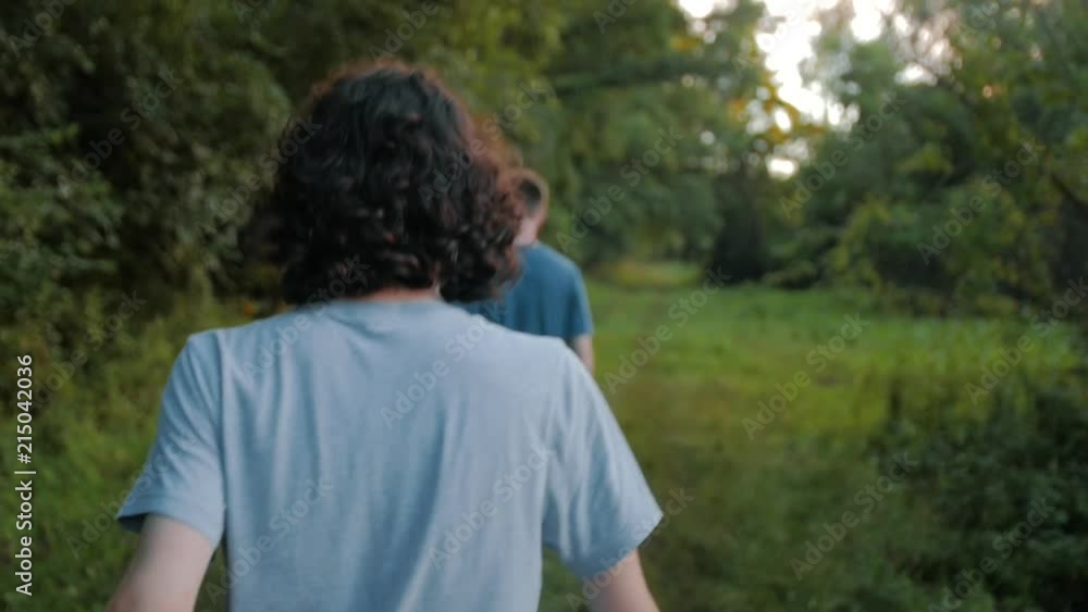 Sunset Hiking In Corn Field Slow Motion Sunset Hiking In Corn Field Slow Motion