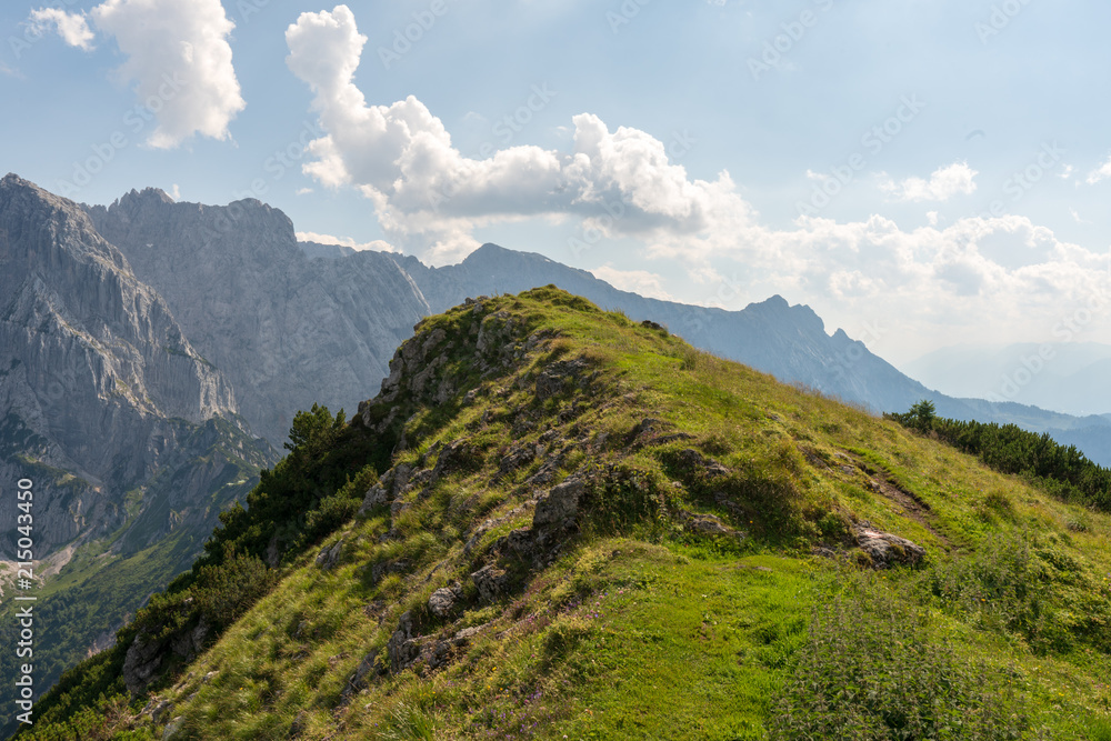 Fototapeta premium Kaiserbachtal Weg zum Stripsenjochhaus