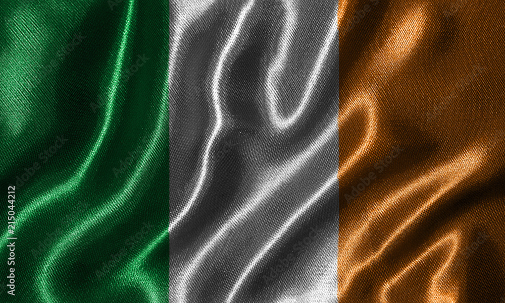 Wallpaper by Ireland flag and waving flag by fabric.