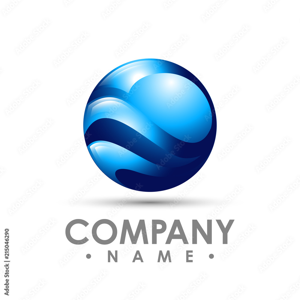 Abstract icon 3d circle glossy sphere, vector illustration Abstract icon 3d circle glossy sphere, vector illustration