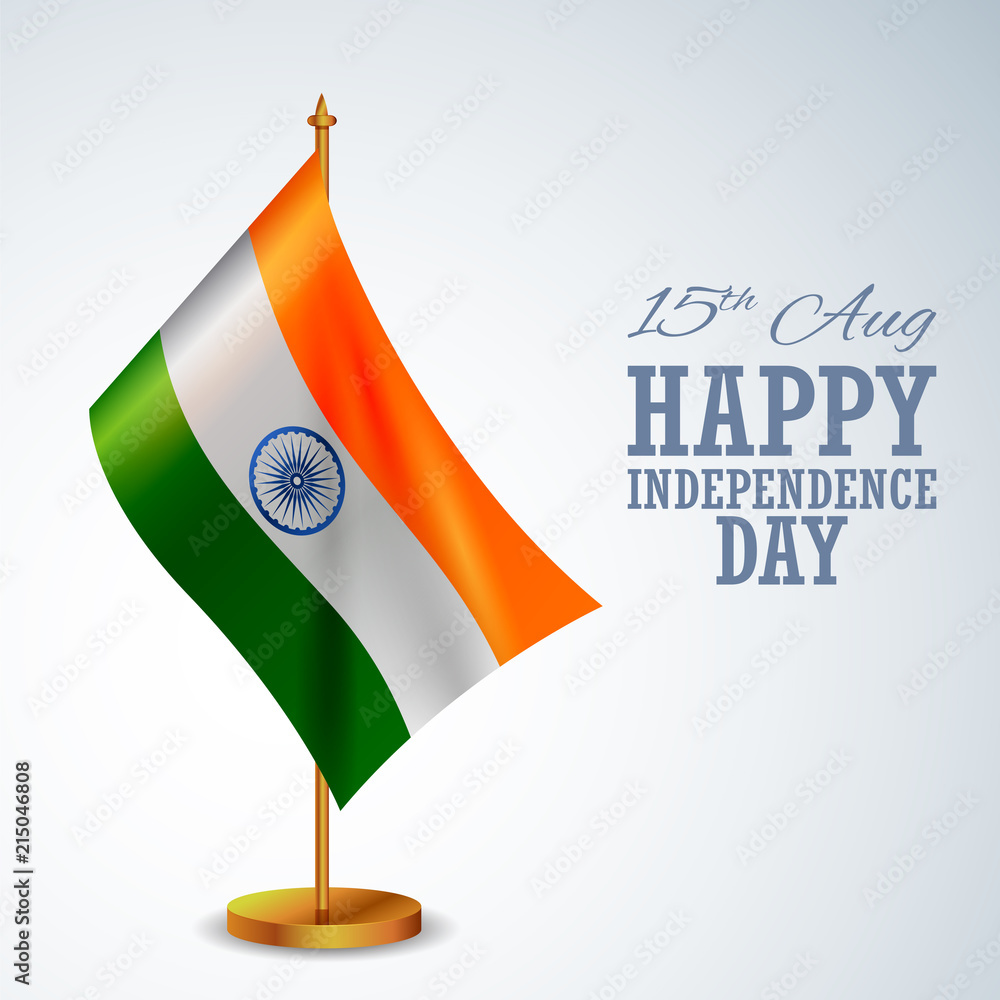 Tricolor Indian Flag background for Republic and Independence Day of ...
