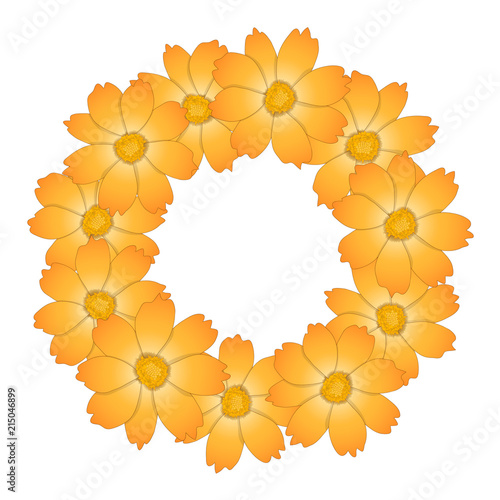 Orange Yellow Cosmos Flower...