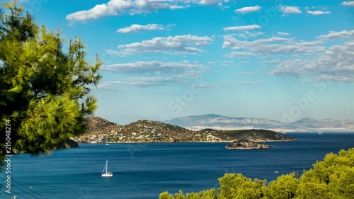 4K Timelapse at Salamina Island, Saronic Gulf, Greece photo