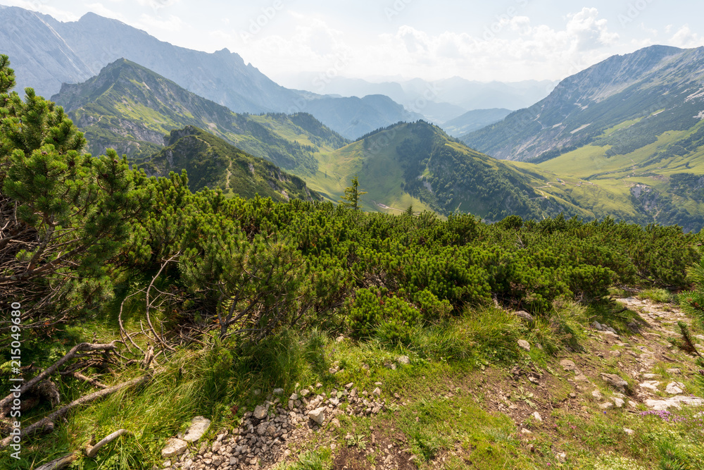 Naklejka premium Kaiserbachtal Weg zum Stripsenjochhaus