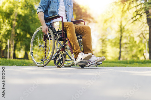 Man in wheelchair photo