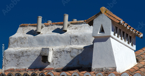 Cheminées à Castelo de Vide, Alentejo, Portugal photo