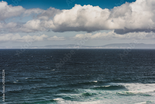 Ocean  waves and clouds