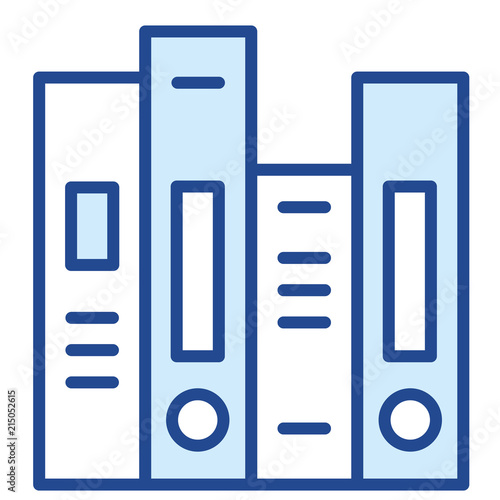 Aktenordner Bürokratie Vector Icon Illustration