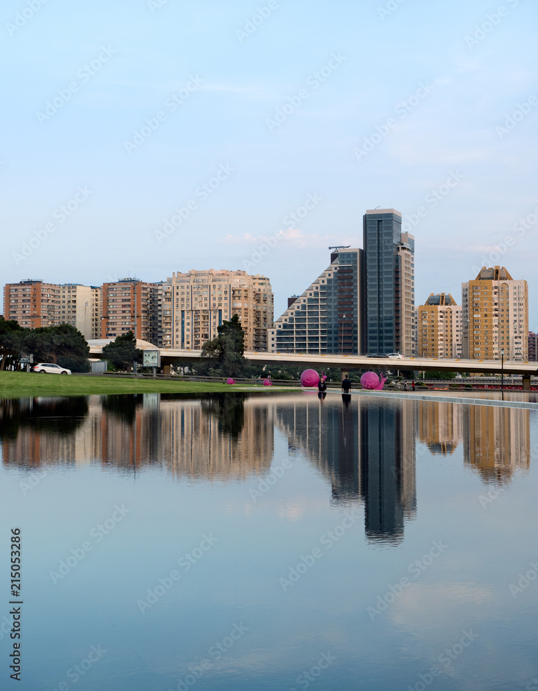 Baku modern skyline, Azerbaijan