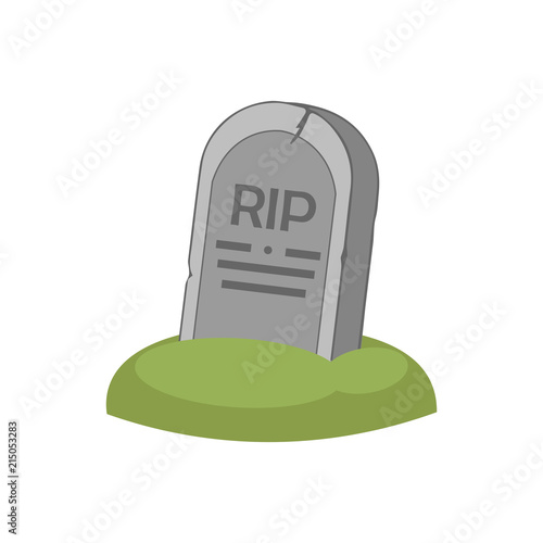 Tombstone monument illustration