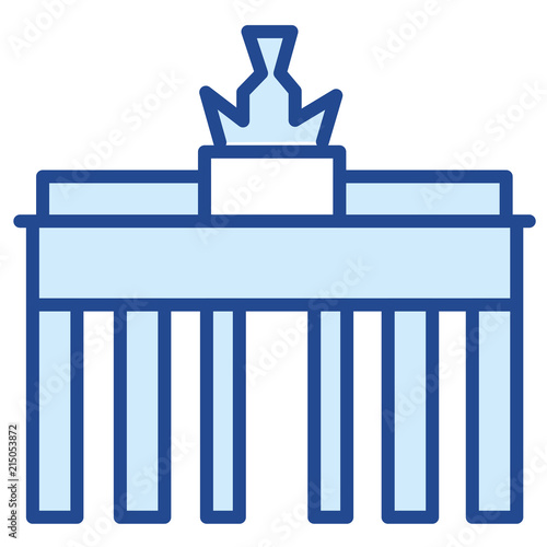 Brandenburger Tor Vector Icon Illustration