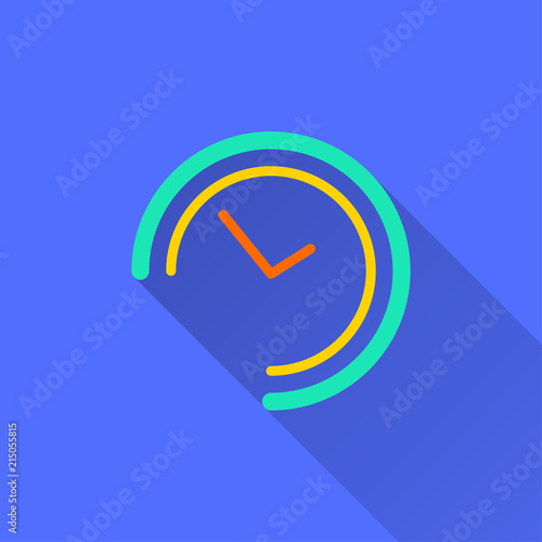 Clock vector icon.