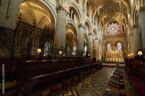 Interior Of Christ Church Cathedral  Oxford