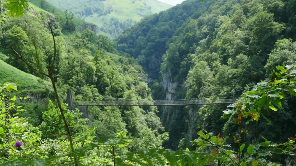 Holtzarte suspension bridge, Aquitaine, France Holtzarte suspension bridge, Aquitaine, France