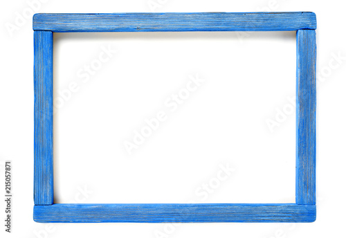 blue wood frame photo