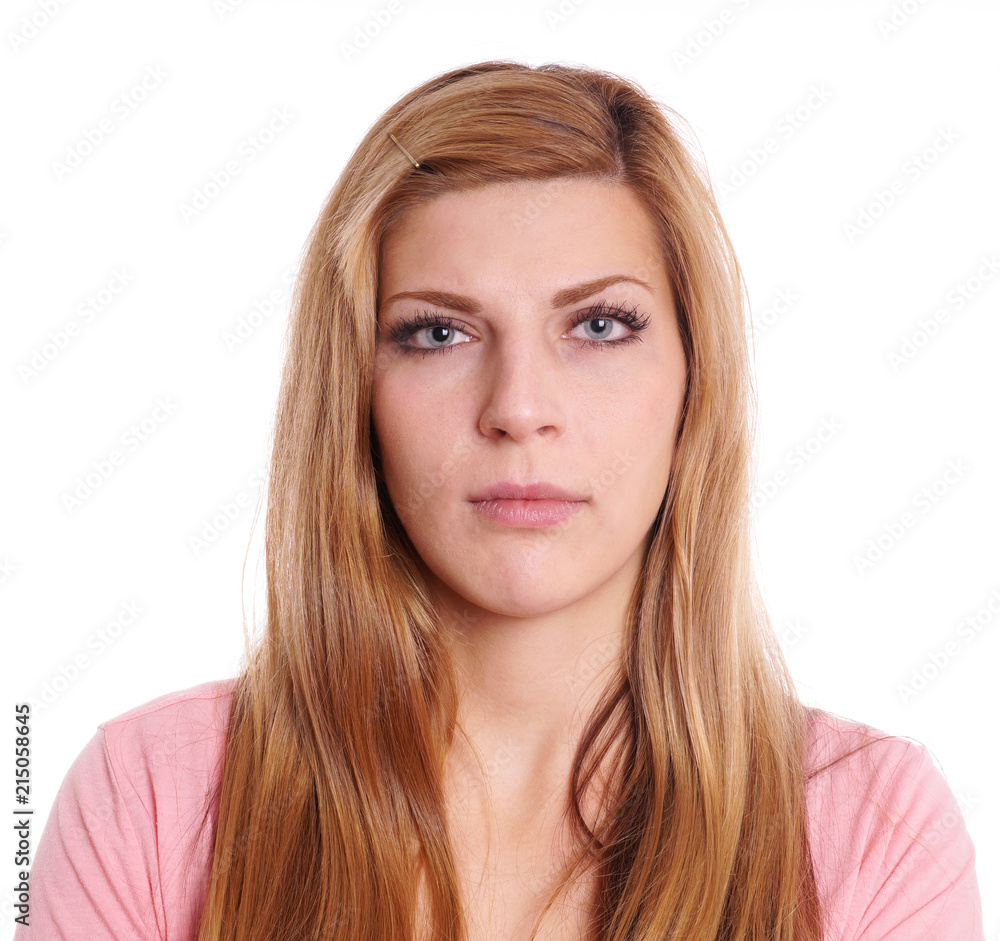 young woman with neutral expression headshot young woman with neutral expression headshot