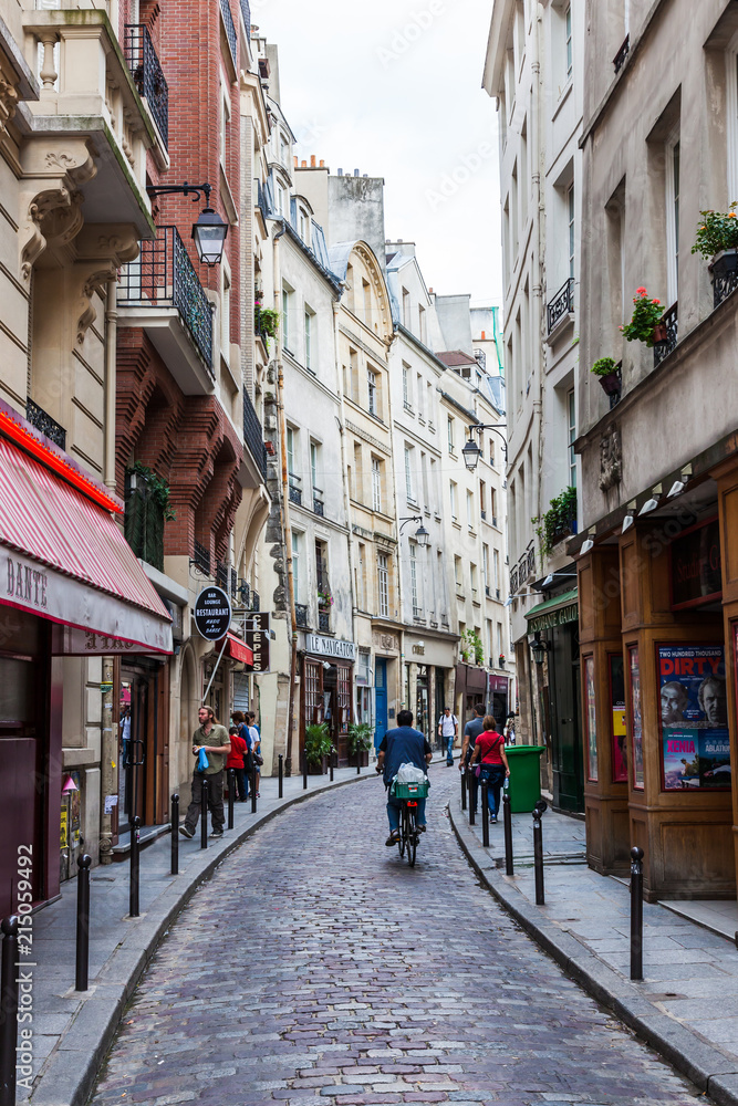 A narrow Parisian lane, Paris France.