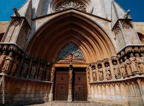 Tarragona cathedral in Catalonia  Spain. 12th-century Romansque and gothic architectural style