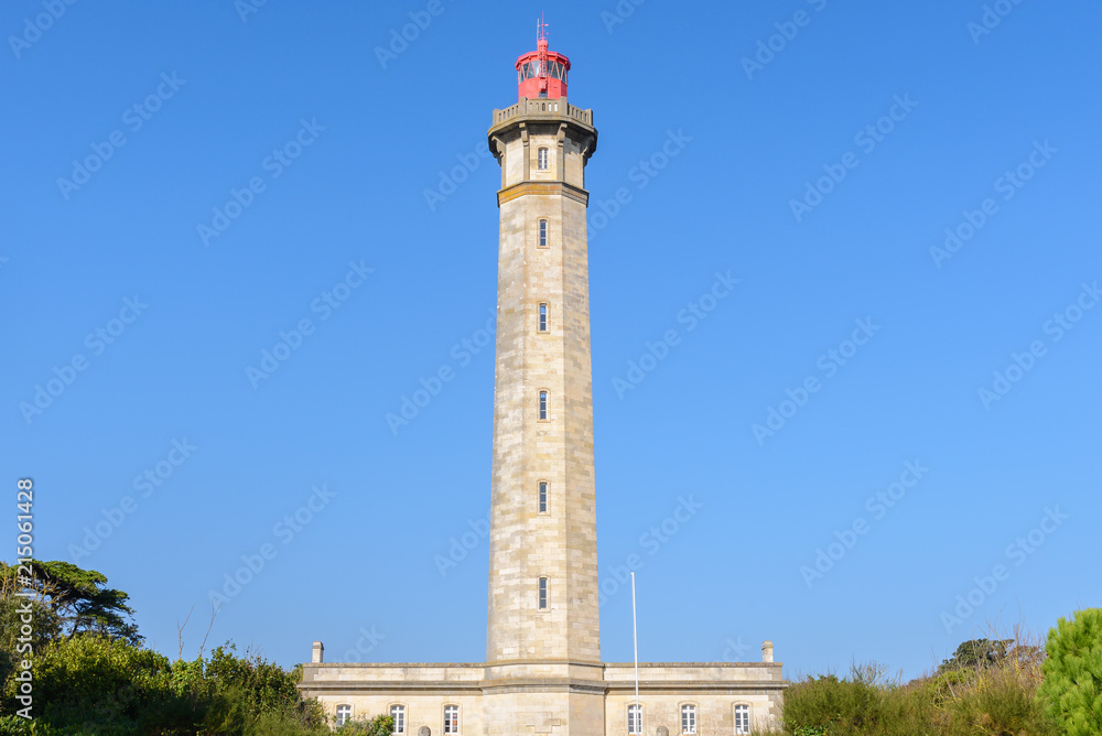 Lighthouse of Whales (Phare des Baleines) in Re Island, France