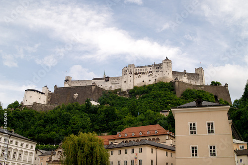 Castle Hohensalzburg (Festung Hohensalzburg). Built at the behest of the Prince Archbishop of Salzburg-one of the largest medieval castles in Europe